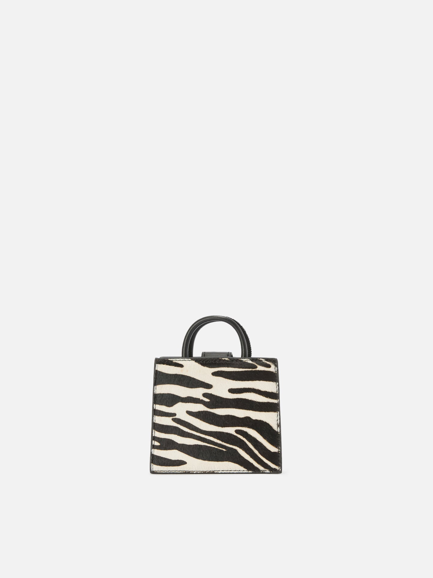 Shop Bag Micro Handbag in zebra-print pony skin leather
