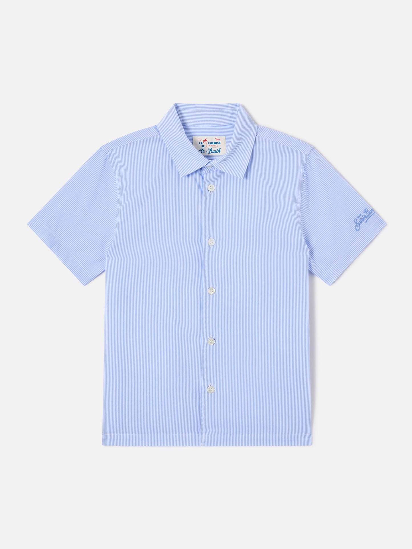 Camisa Sifnos Jr a rayas con bordado y estampado de Snoopy | Edición Especial 