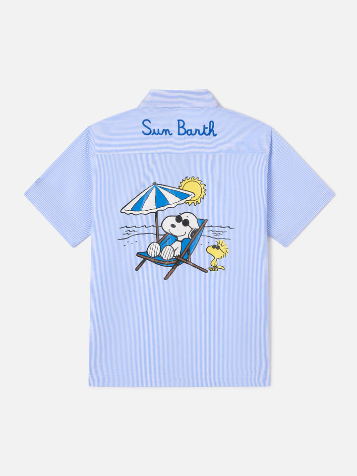 Striped Sifnos Jr shirt with Snoopy embroidery and print | Special Edition