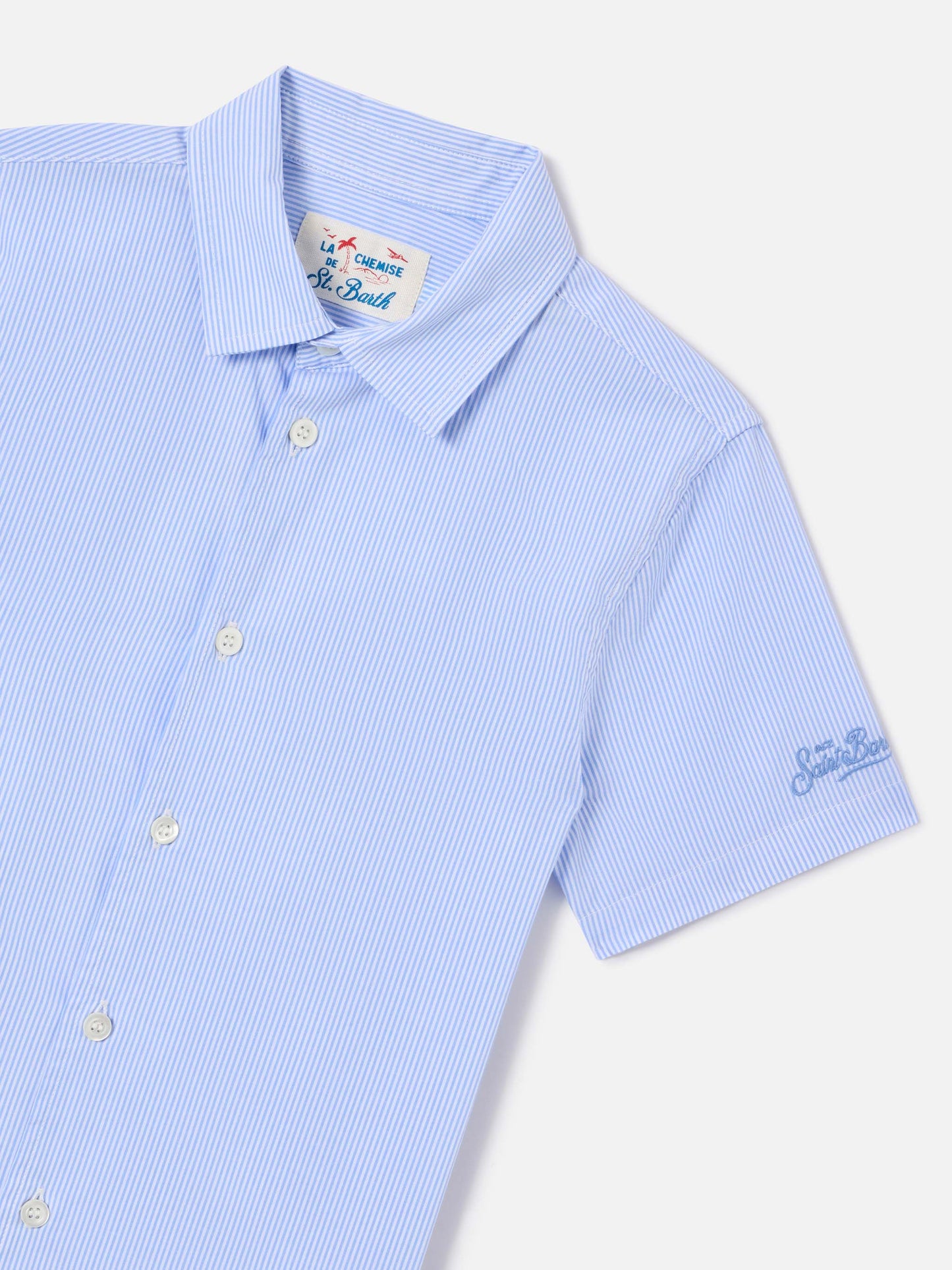 Camisa Sifnos Jr a rayas con bordado y estampado de Snoopy | Edición Especial 