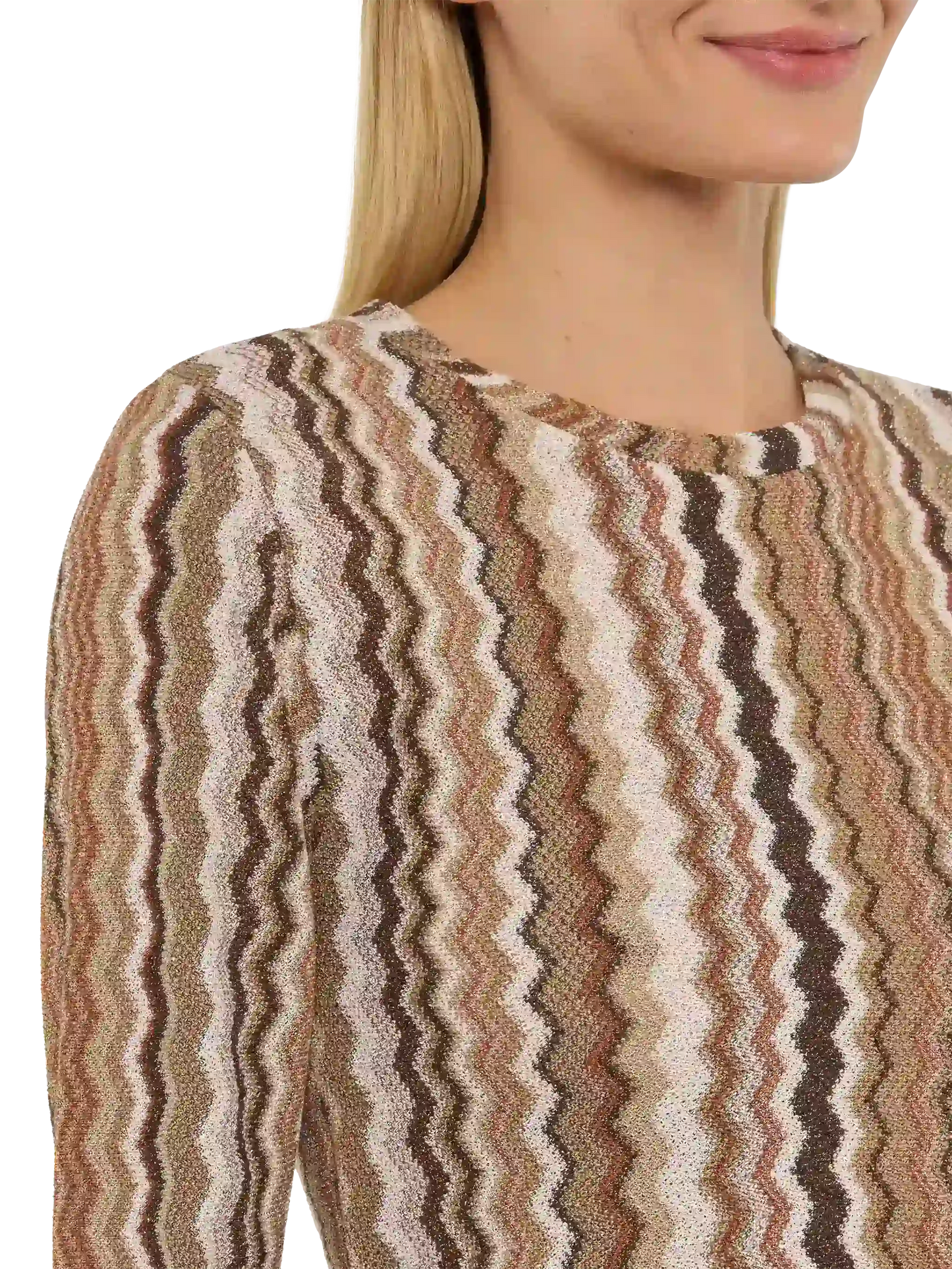 Siviglia kurzes T-Shirt aus Raschelstrick