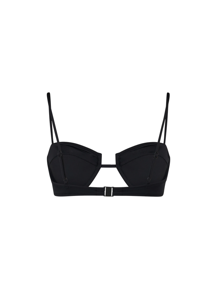 Black Salina underwired bralette top