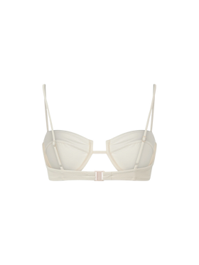 Top a bralette con ferretto Salina color crema