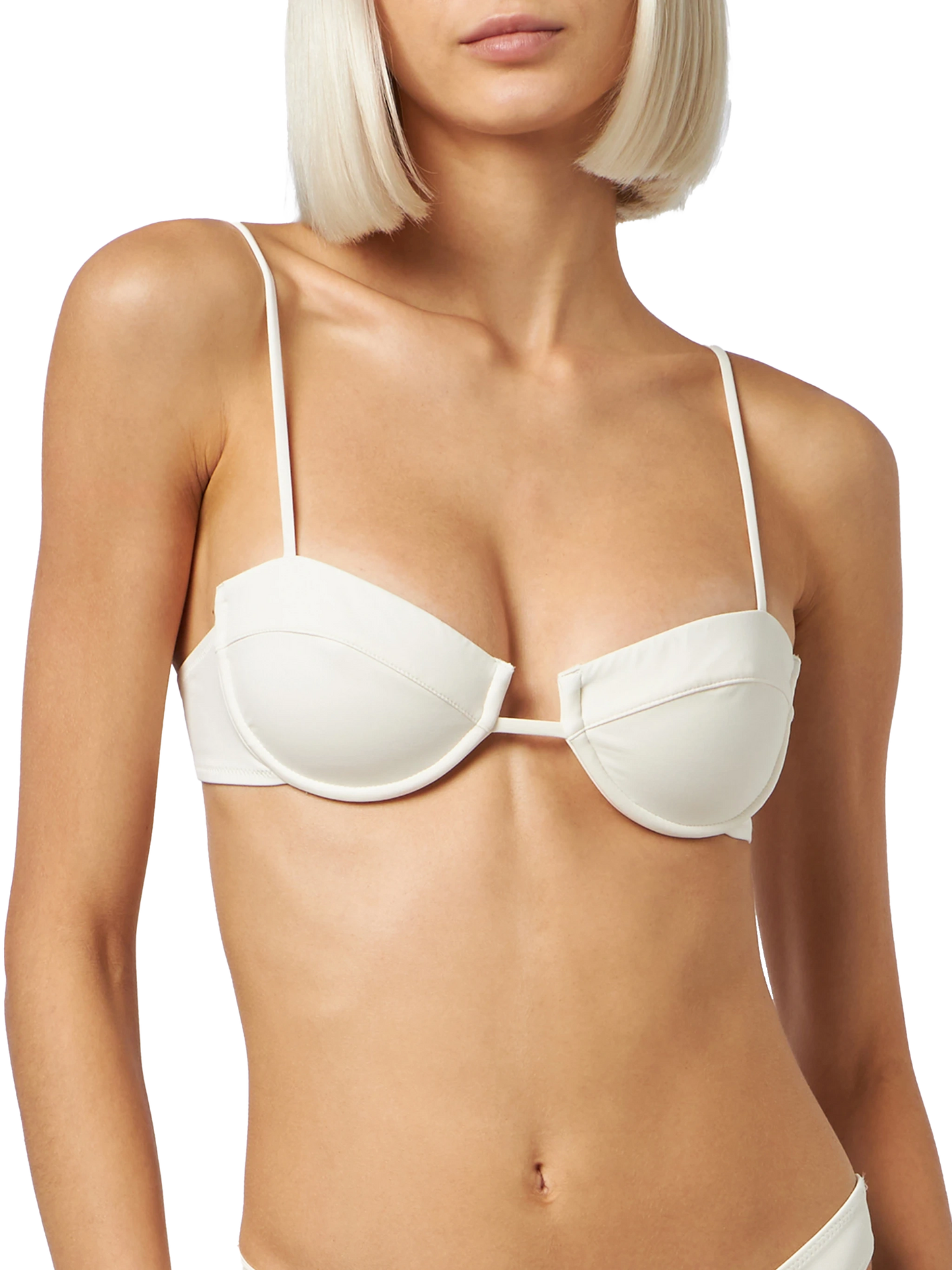 Top a bralette con ferretto Salina color crema