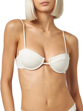 Top a bralette con ferretto Salina color crema
