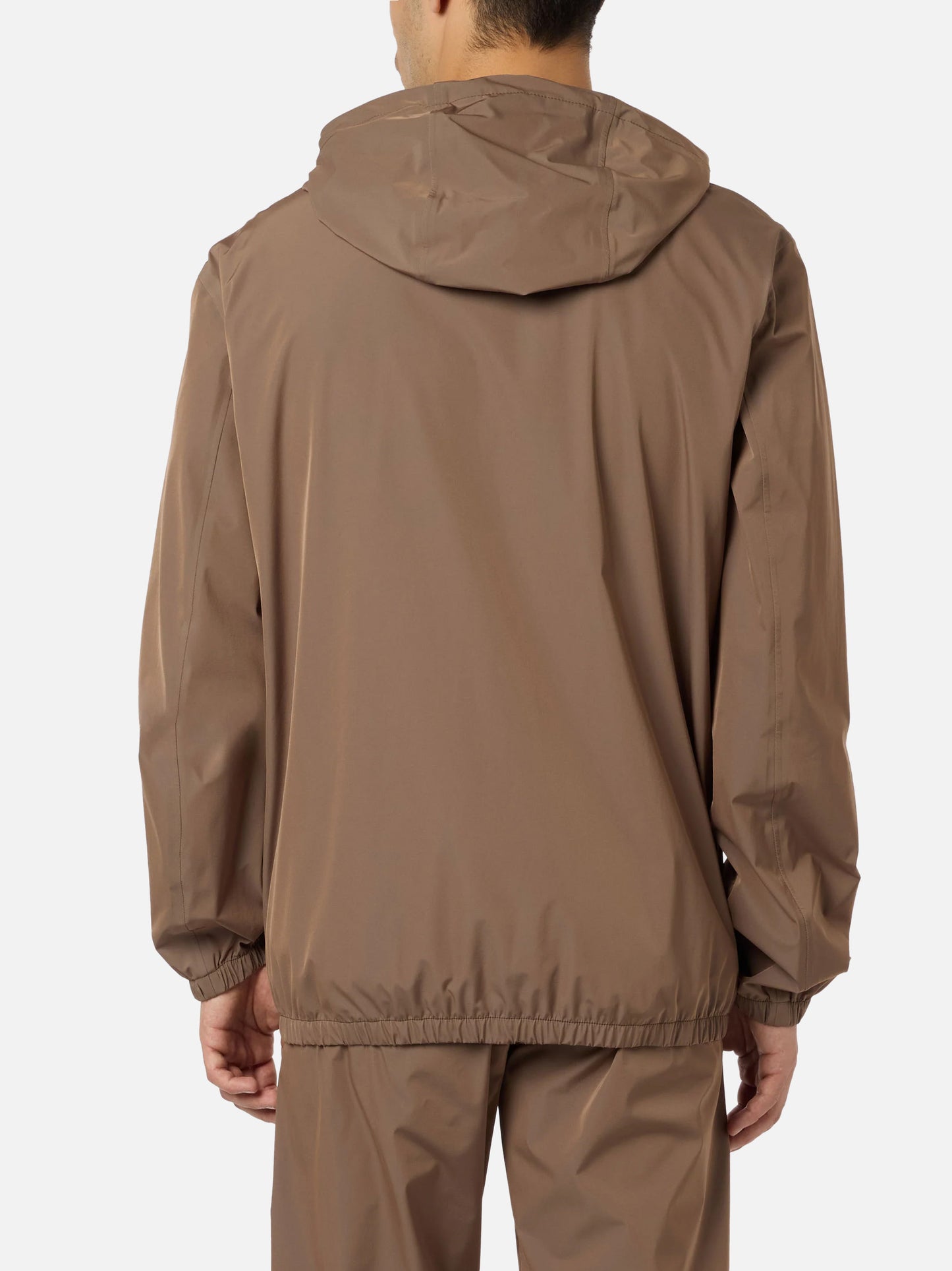 Leichte Windjacke aus khakigrünem Stoff mit Kapuze für Herren Sloop