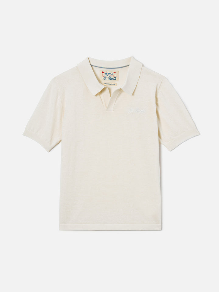 Cream Sloan Jr polo