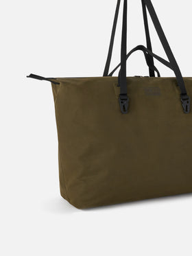 Sac Maxi sans coutures ciré vert militaire 