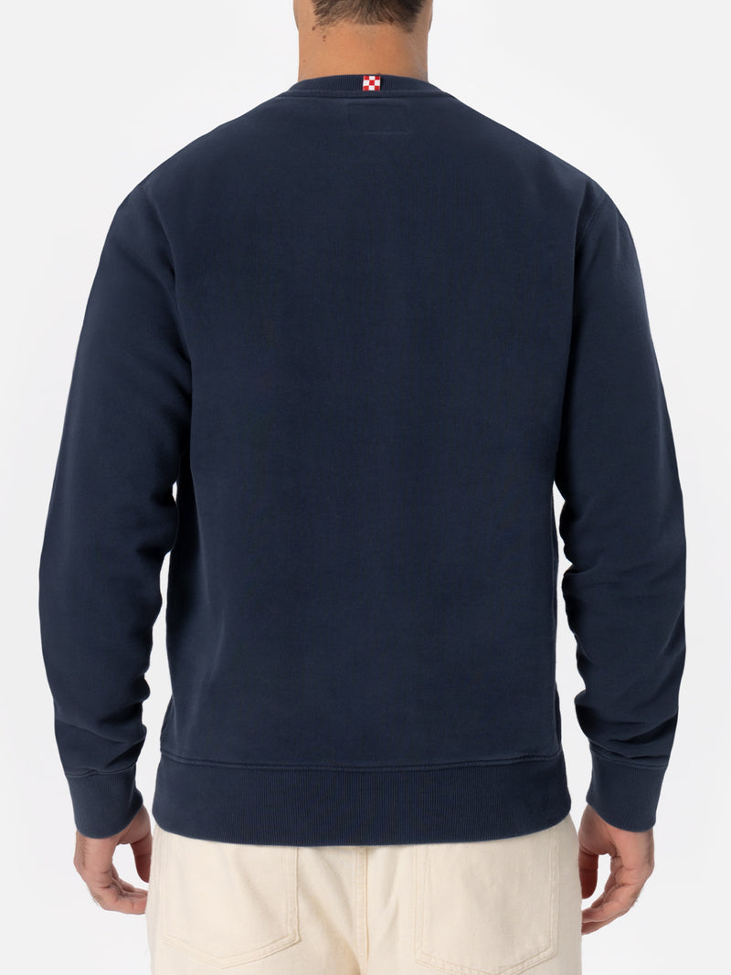 Herren-Sweatshirt Soho in Marineblau mit Vacanze di Natale-Logoaufdruck | VACANZE DI NATALE SONDERAUSGABE