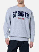 Man gray melange sweatshirt Soho St Barth sport