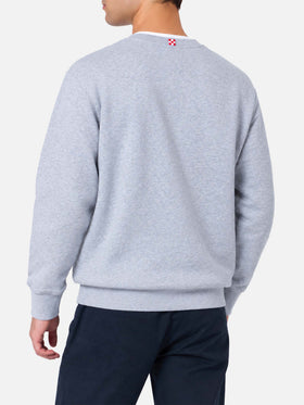 Soho-Sweatshirt mit St. Barth Sport Club-Print in Grau meliert 