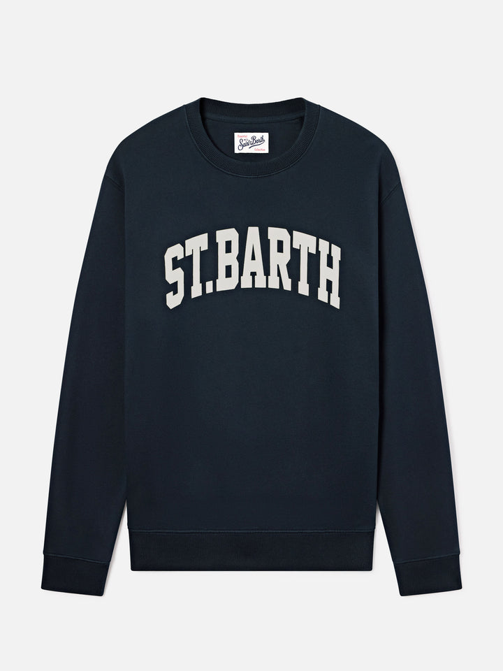 Sudadera de algodón Soho Navy blue con estampado St. Barth 
