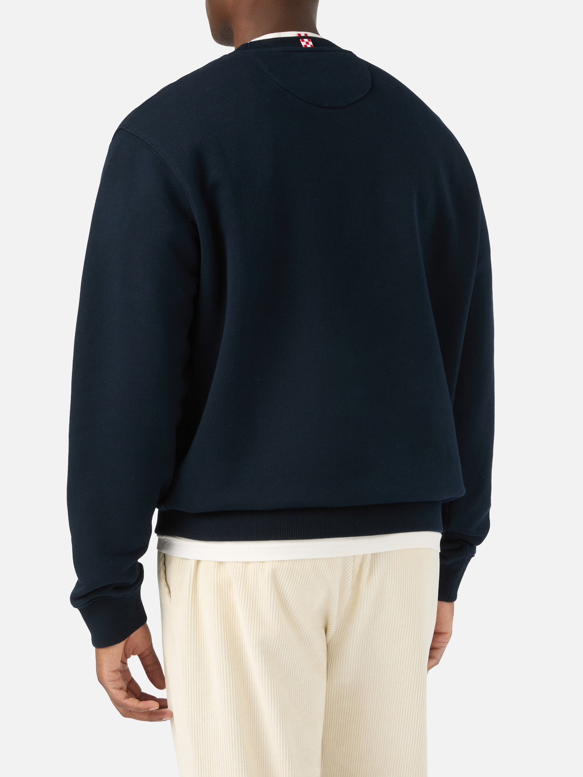 Navy blue Soho cotton sweatshirt with St. Barth print