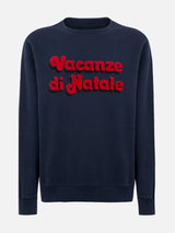 Herren-Sweatshirt Soho in Marineblau mit Vacanze di Natale-Logoaufdruck | VACANZE DI NATALE SONDERAUSGABE