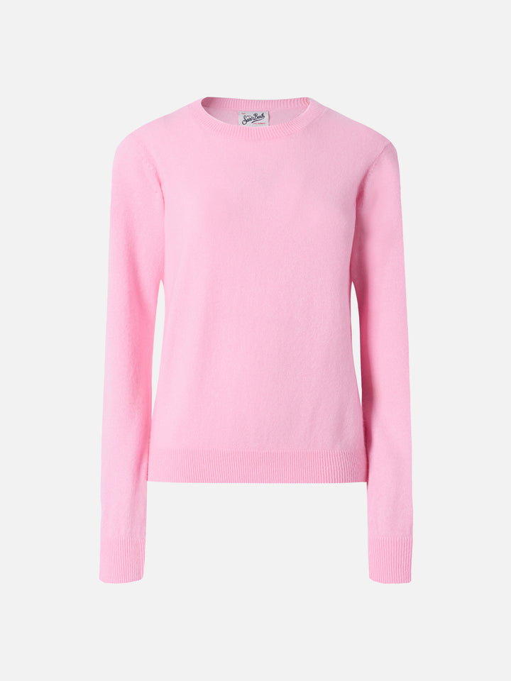 100% CASHMERE sweater Sorbonne in pink