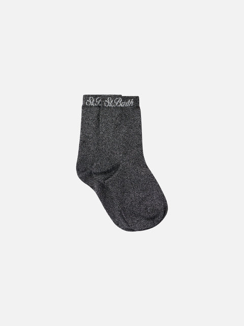 Woman black lurex socks - MC2 Saint Barth