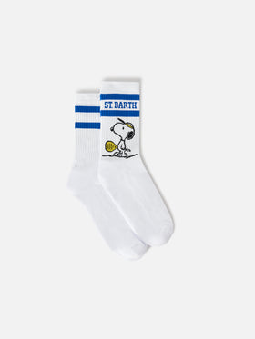 Weiße Sportsocken aus Baumwolle mit Snoopy-Padel-Print | Special edition 