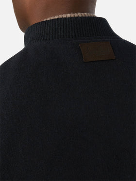 Gilet réversible Spencer en mélange de laine Navy blue 