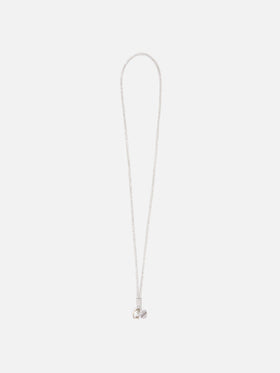 Dragonne de téléphone Silver Strass Charm avec logo charm 