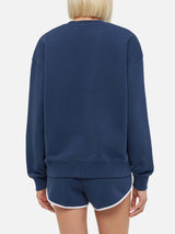 Stardust cotton sweatshirt with St. Barth sport club print