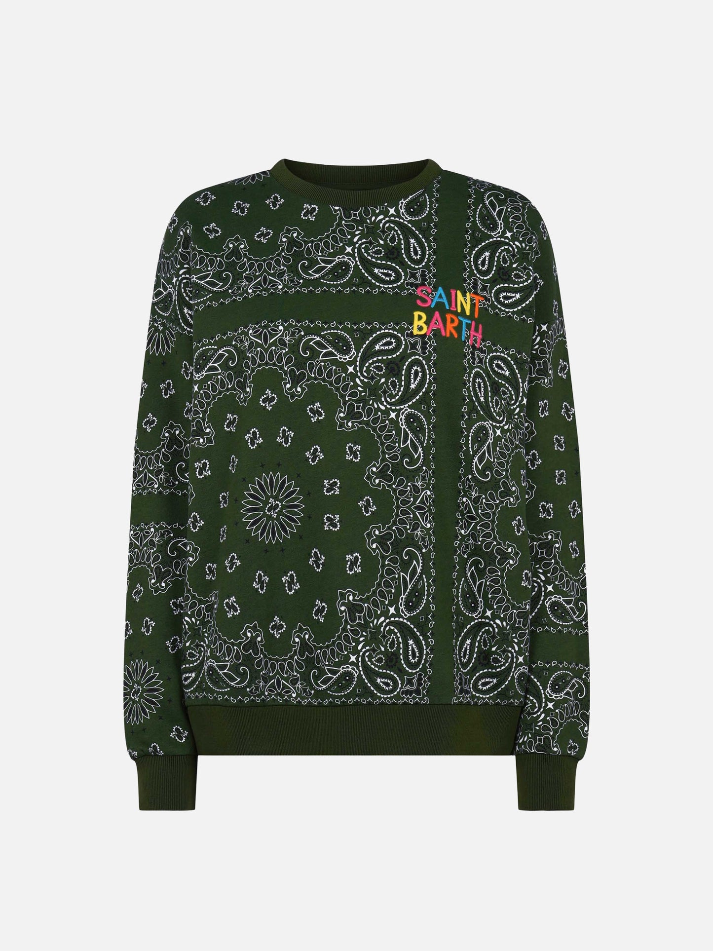 Damen Baumwoll-Sweatshirt Stardust mit Bandanna-Print