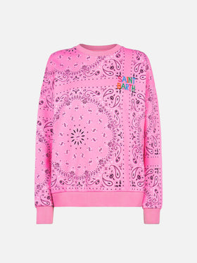 Damen Sweatshirt Stardust mit Bandanna-Print