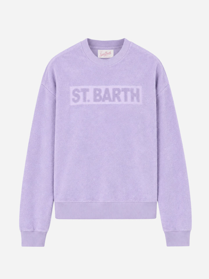 Stardust lilac terry cotton sweatshirt
