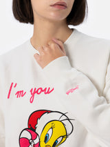 Woman fleece sweatshirt with Tweety print | WARNER BROS