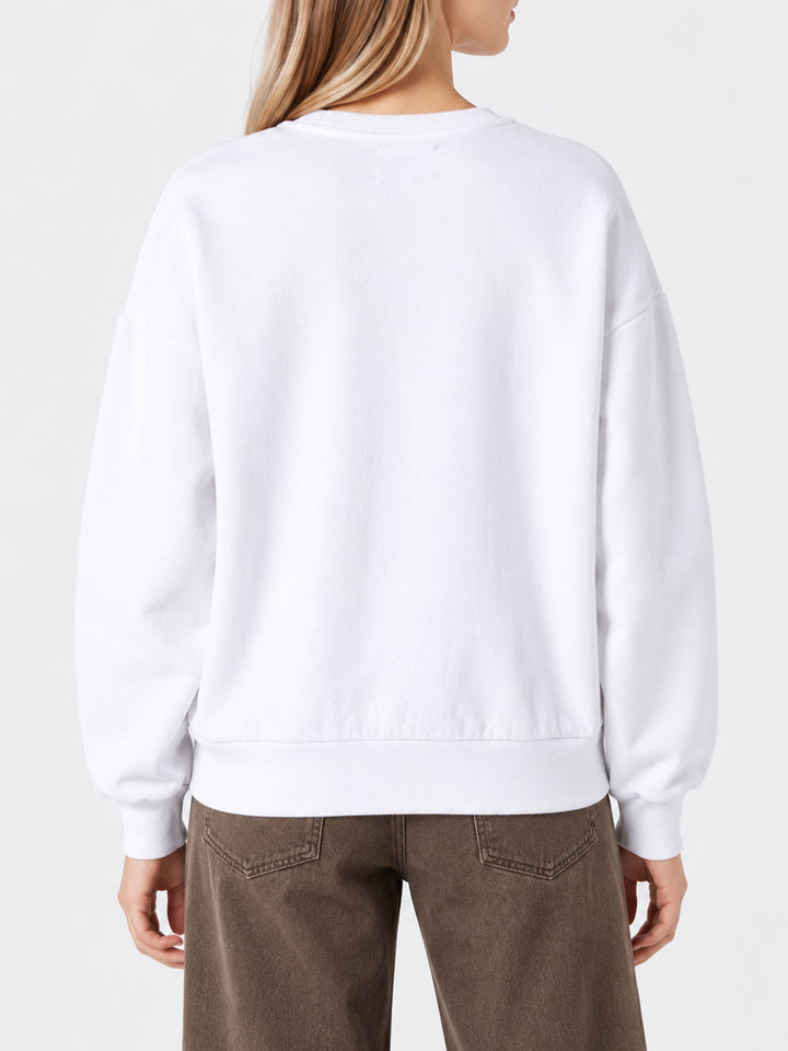 Sweatshirt Stardust mit Paris-Print und Stickerei 