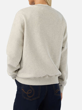 Sudadera Grey Stardust con estampado flocado Esaurita 