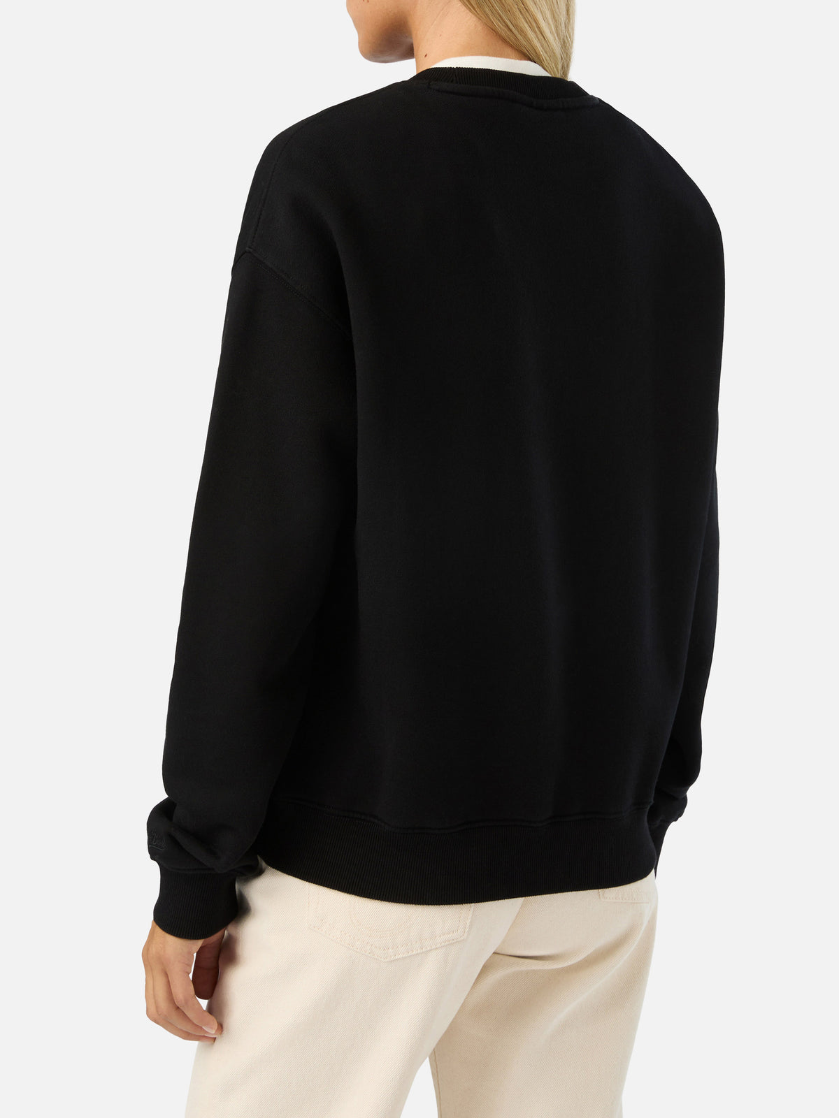 Black Stardust sweatshirt with Pazzesca glitter print