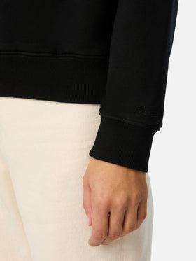 Black Stardust sweatshirt with Pazzesca glitter print