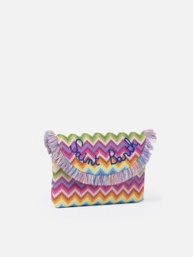 Strohpochette mit Fruchtanhängern