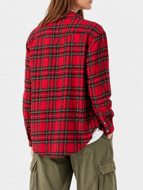 Rotes Flanellhemd im Seattle-Tartan 
