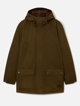 Parka Sven verde kombu cerato con cappuccio
