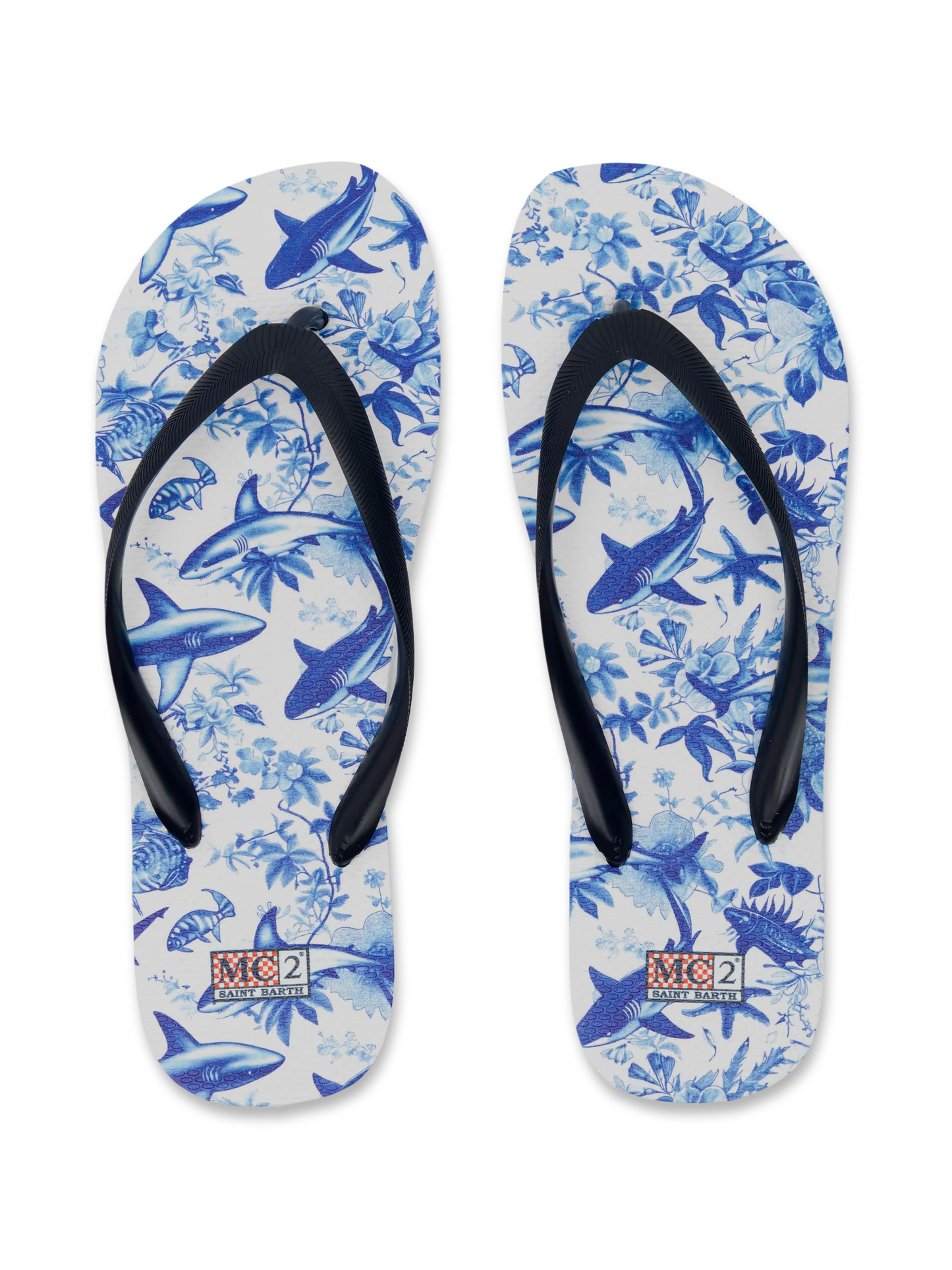 Flip Flops Tommy mit Hai-Print | AI BY RICKDICK SPECIAL EDITION