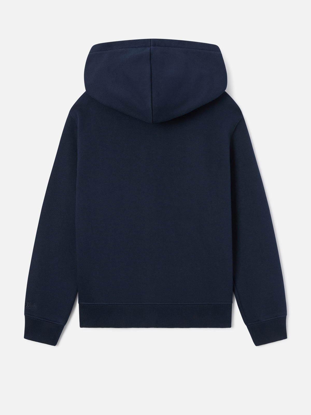 Navy blue Toronto cotton blend hoodie with SB Legacy monogram