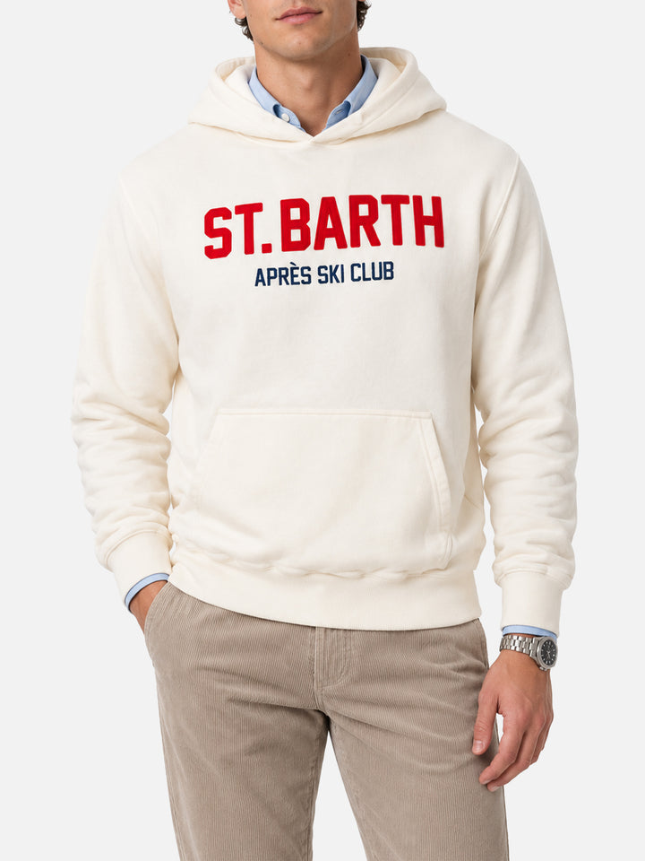 Tribeca sweatshirt with St. Barth apres ski club embroidery