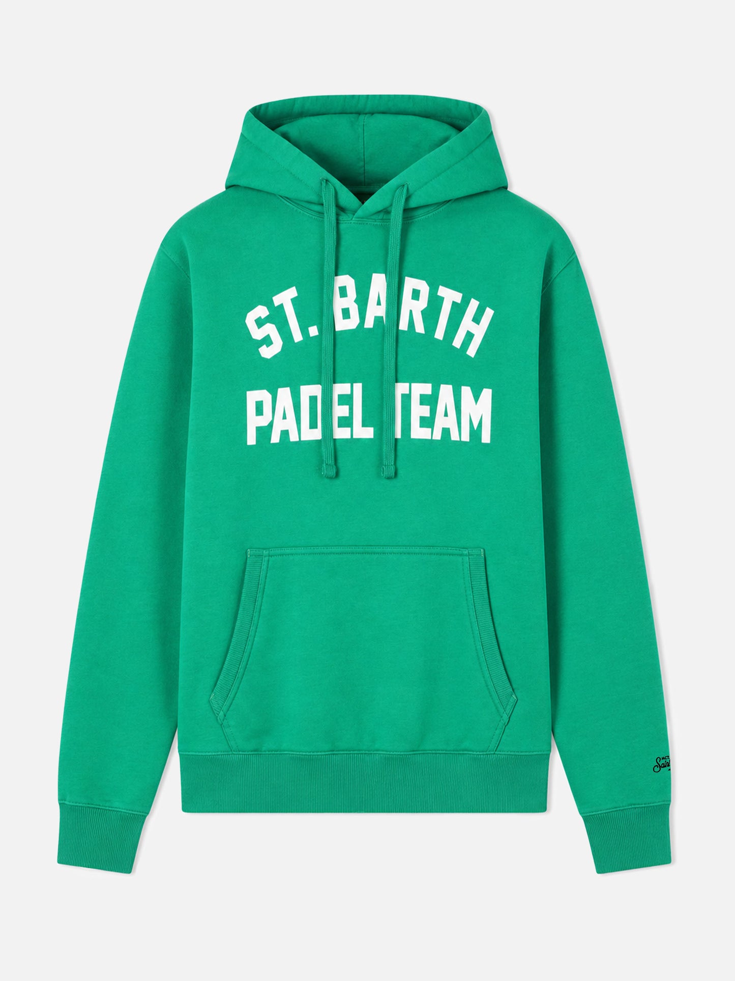 Cotton hoodie with St. Barth Padel Team print