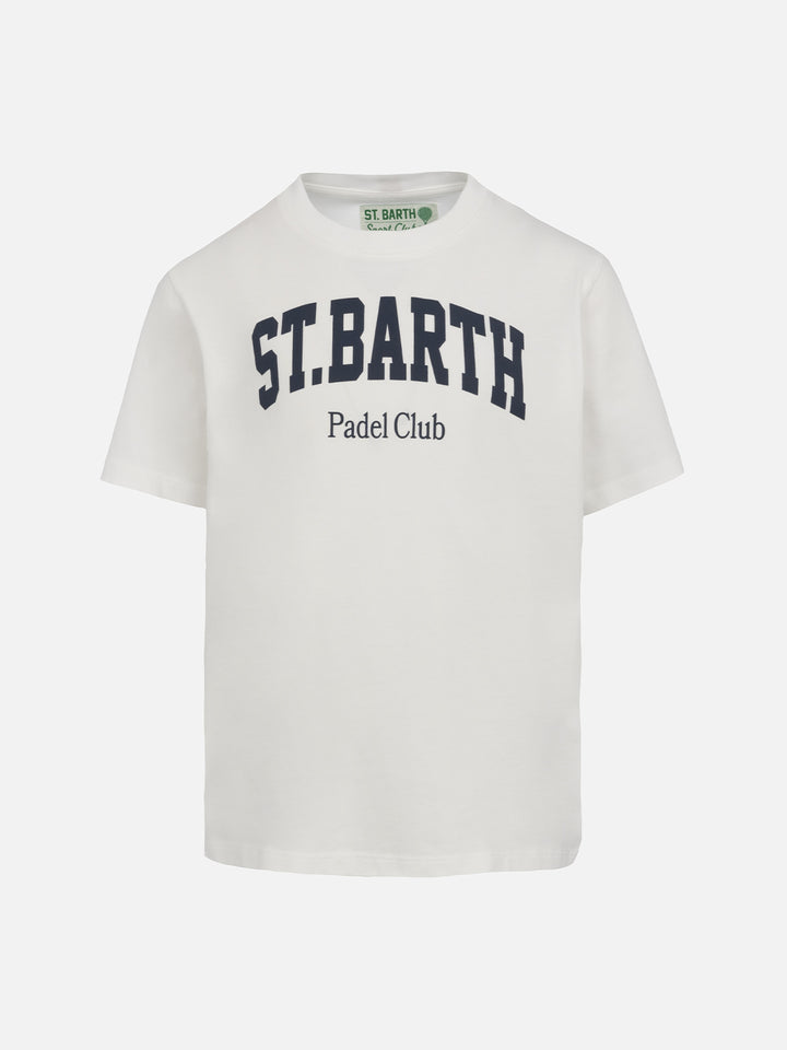 Baumwoll-T-Shirt für Jungen mit St. Barth Padel Club-Aufdruck