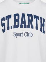 T-shirt in cotone con stampa St. Barth sport club