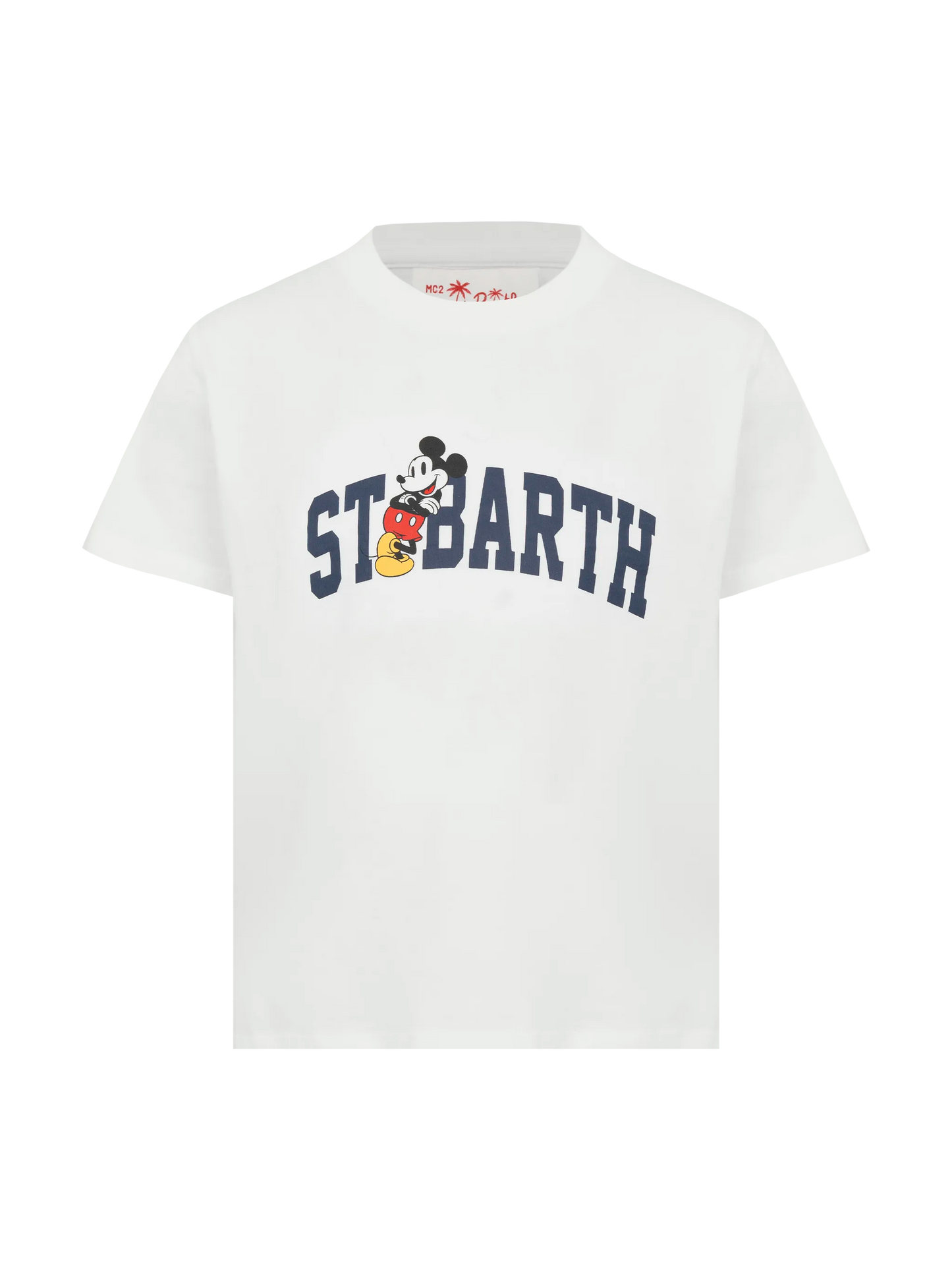 T-shirt in cotone con stampa St. Barth Mickey Mouse | DISNEY® SPECIAL EDITION