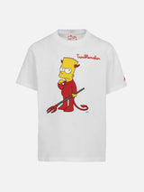 Baumwoll-T-Shirt für Jungen mit Bart-Aufdruck und Stickerei | DIE SIMPSON-SONDERAUSGABE