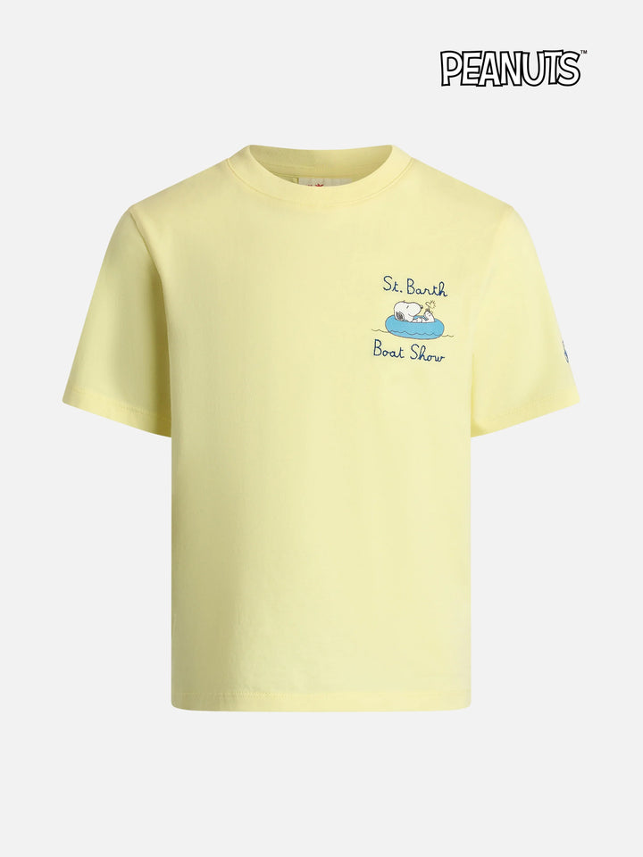 Baumwoll-T-Shirt für Jungen mit Snoopy-Aufdruck und St. Barth Boat Show-Stickerei | SNOOPY PEANUTS SONDEREDITION