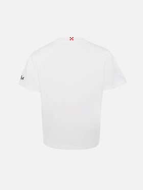 T-shirt in cotone con ricamo Puffo | THE SMURF SPECIAL EDITION