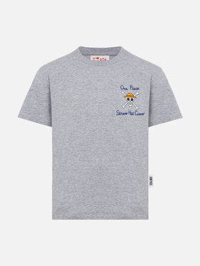 Cotton t-shirt with One Piece embroidery and print | ONE PIECE SPECIAL EDITION - MC2 Saint Barth