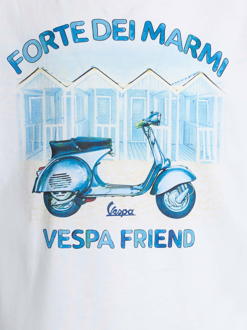 Boy cotton t-shirt with Forte dei Marmi Vespa friends print | VESPA SPECIAL EDITION