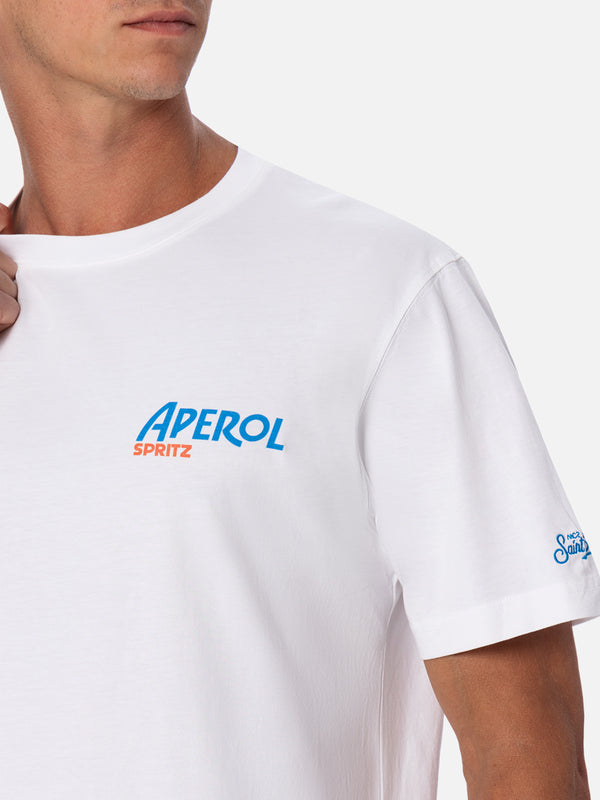 Man cotton t-shirt with Aperol Spritz front and back print | APEROL SPECIAL EDITION