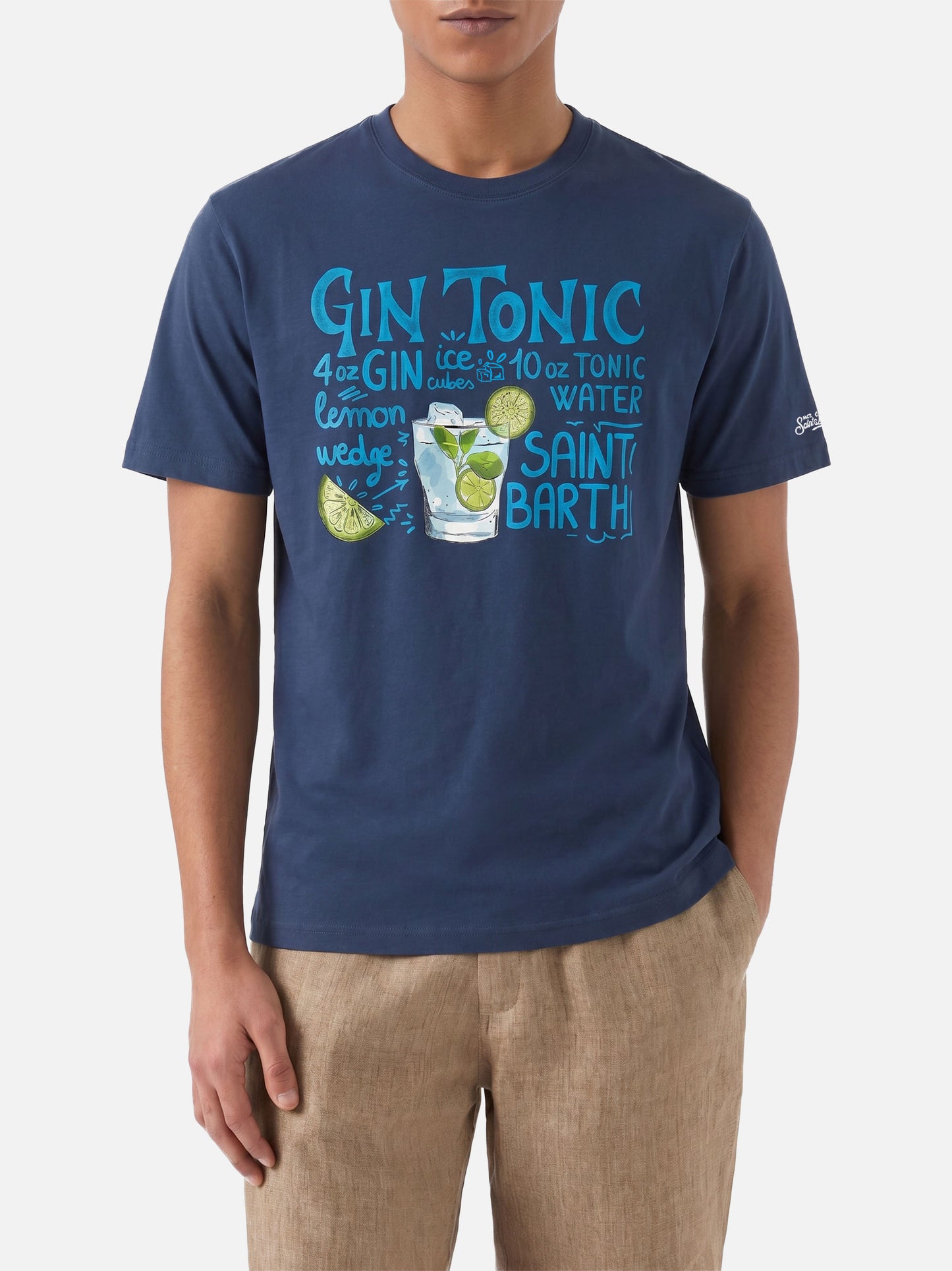 T-shirt avec imprimé Gin Tonic 