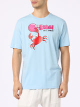 Man t-shirt with Big Babol crab placed print and embroidery | BIG BABOL SPECIAL EDITION